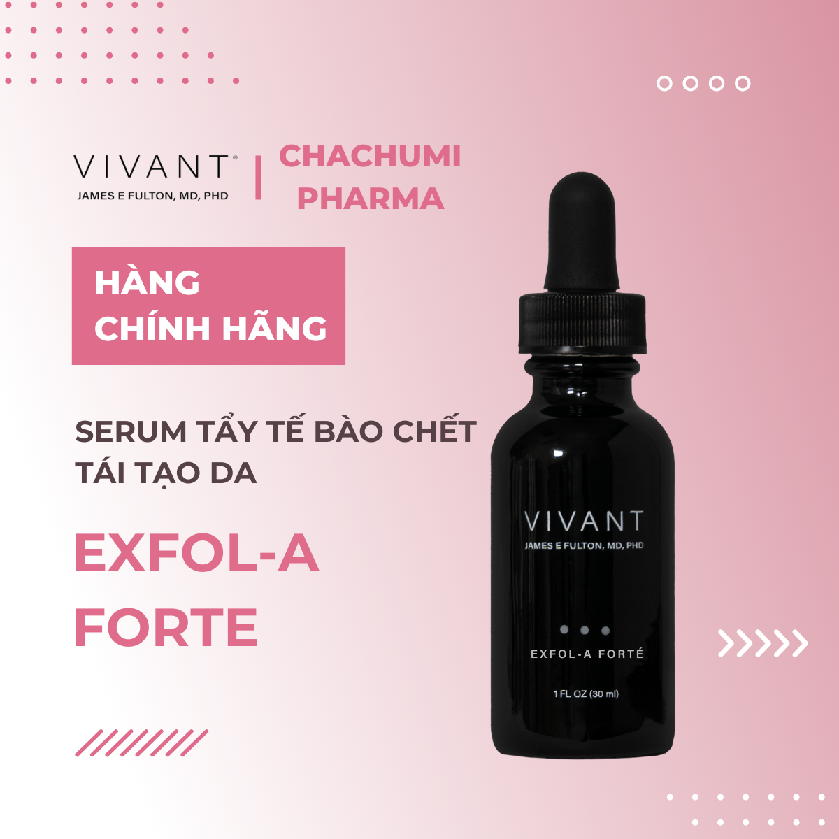 Vivant Skincare Exfol-A Forte - Serum tẩy tế bào chết tái tạo da