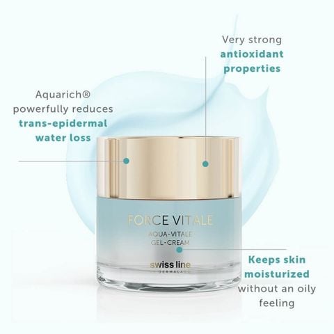 Swissline Force Vitale Aqua Vitale Corrective Eye Cream - Kem sinh học điều chỉnh độ ẩm & nếp nhăn cho vùng mắt