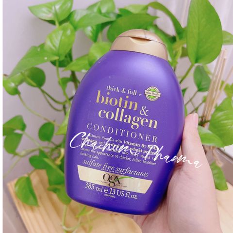 Biotin And Collagen - Cặp Dầu Gội Xả Tím