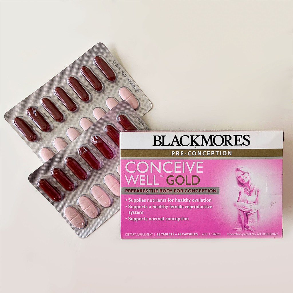 Blackmores Conceive Well Gold Úc - V.U bổ trứng tăng thụ thai