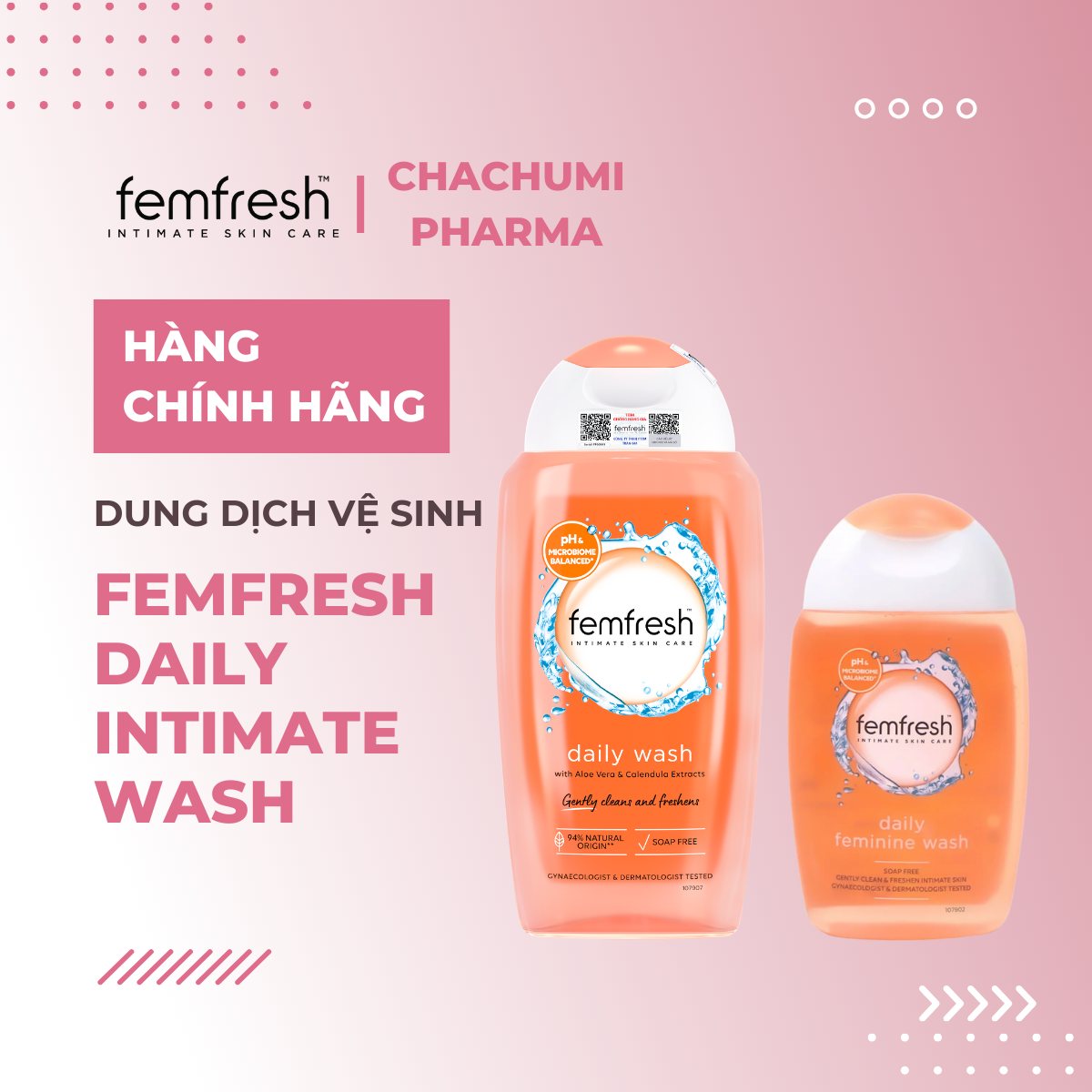 Femfresh Wash - Bộ dung dịch vệ sinh phụ nữ