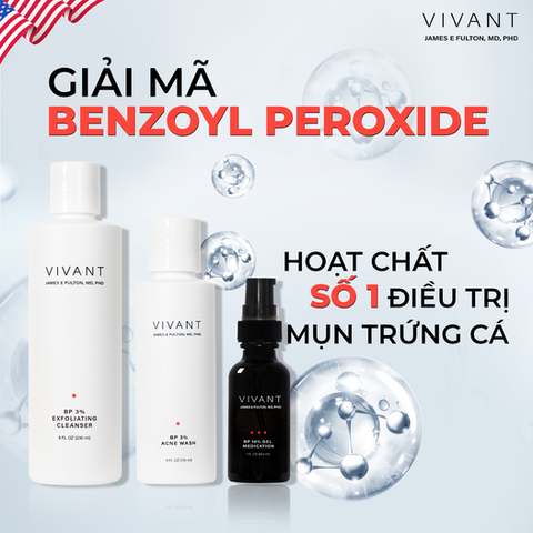 Vivant BP 3% Exfoliating Cleanser 118.3ml - Sữa rửa mặt tẩy tế bào chết