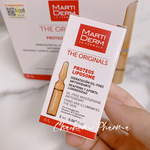 MartiDerm The Originals Proteos Liposome - Ampoule Chống Oxy Hoá, Phục Hồi, Điều Tiết Bã Nhờn