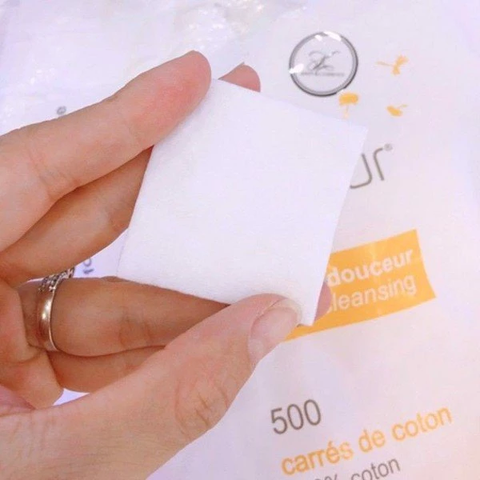 Bông Tẩy Trang Pháp Truma coton 600 miếng mềm mịn dùng cho cả gia đình