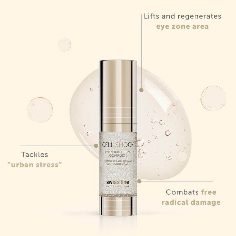Swissline Cell Shock Eye Zone Lifting Complex II - Gel phức hợp định hình, nâng đỡ chống nhăn cho vùng da mắt nhão xệ