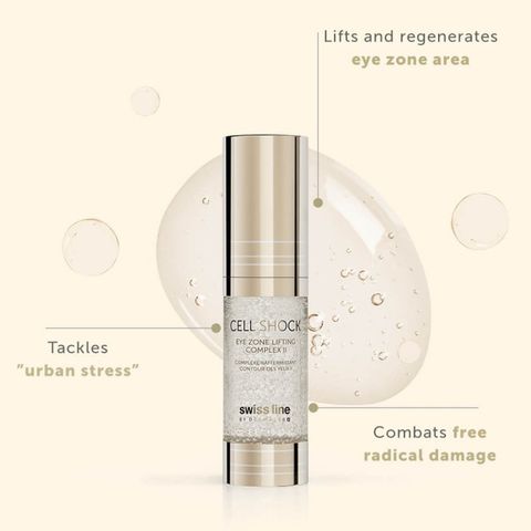 Swissline Cell Shock Eye Zone Lifting Complex II - Gel phức hợp định hình, nâng đỡ chống nhăn cho vùng da mắt nhão xệ