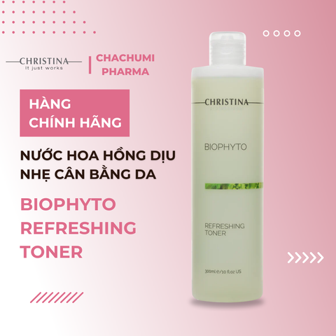 Nước hoa hồng thảo dược Christina Biophyto Refreshing Toner 300ml
