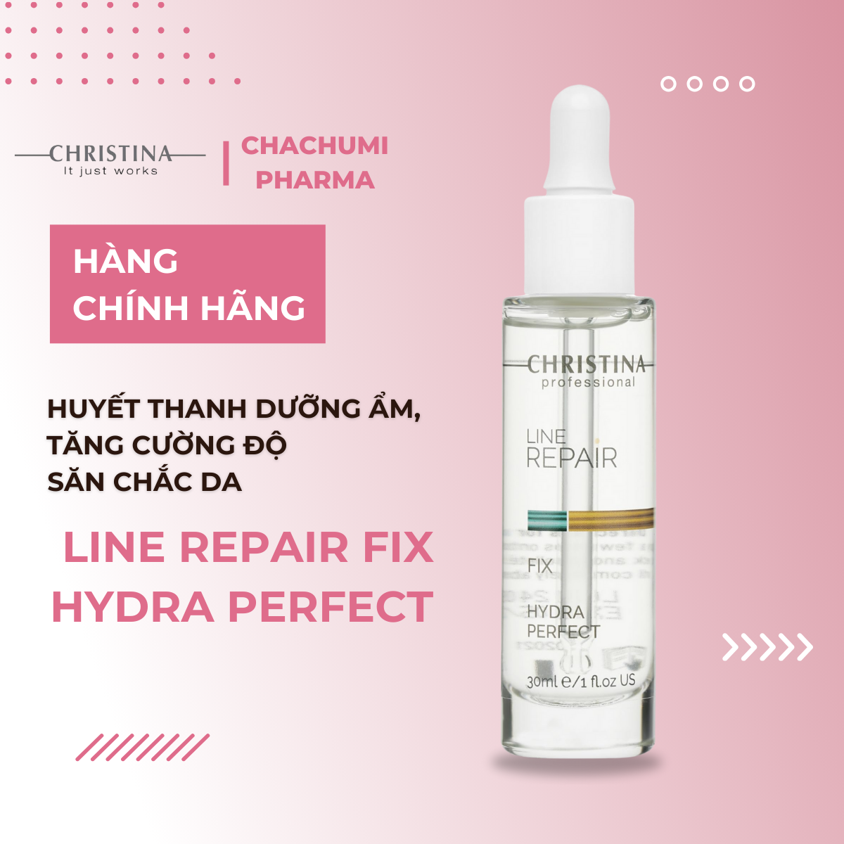 Huyết thanh Christina Line Repair Fix Hydra Perfect dưỡng ẩm, tăng cường độ săn chắc da 30ml