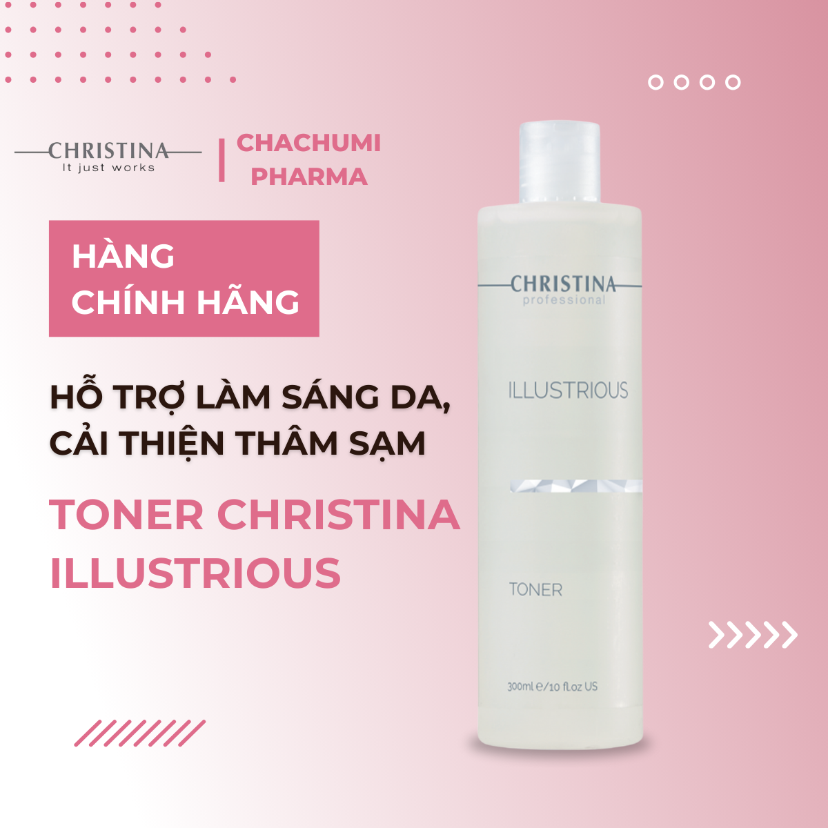 Toner Christina Illustrious Toner Hỗ Trợ Làm Sáng Da, Cải Thiện Thâm Sạm