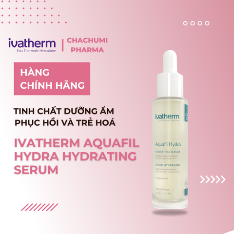 Ivatherm Aquafil Hydra Hydrating Serum - Tinh chất dưỡng ẩm phục hồi và trẻ hoá  30ml