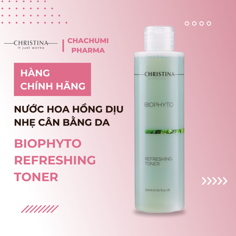 Nước hoa hồng thảo dược Christina Biophyto Refreshing Toner 300ml