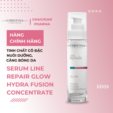 Serum Christina Line Repair Glow Hydra Fusion Concentrate Tinh chất cô đặc nuôi dưỡng, căng bóng da 30ml