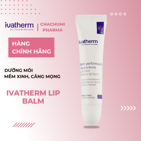 Ivatherm Lip Balm - Son Dưỡng Môi Mềm Xinh, Căng Mọng 15ml