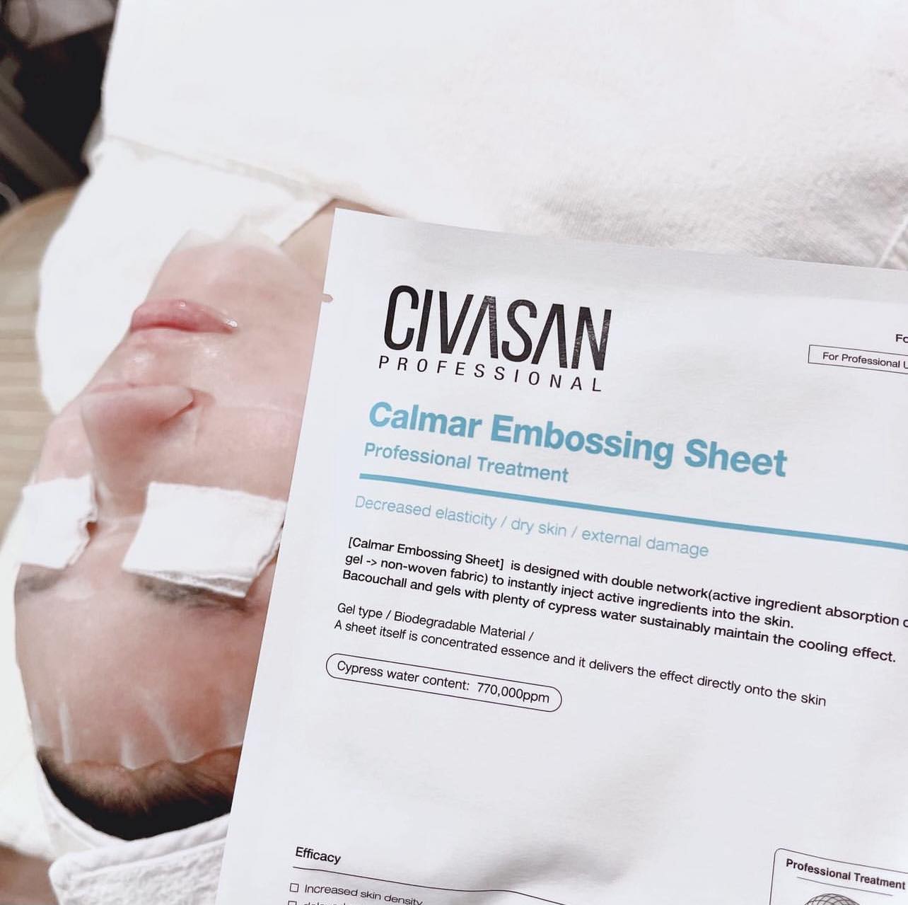 Civasan Calmar Embossing Mask - Mặt Nạ Siêu Cấp Nước - Căng Bóng - Phục Hồi - Làm Dịu Da