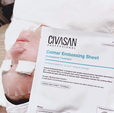 Civasan Calmar Embossing Mask - Mặt Nạ Siêu Cấp Nước - Căng Bóng - Phục Hồi - Làm Dịu Da