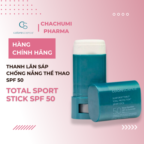 Thanh Lăn Chống Nắng Dạng Sáp SPF 50 Colorescience Sport Stick – Chống Trôi Mồ Hôi 18gr