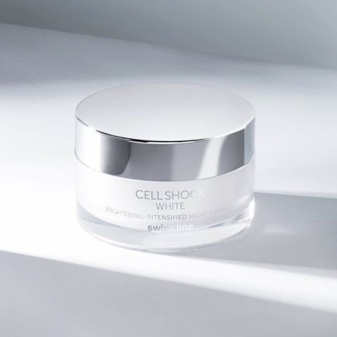 Swissline Cell Shock White Intensified-Brightening Night Cream - Kem đêm mờ sắc tố, trắng sáng da chuyên sâu