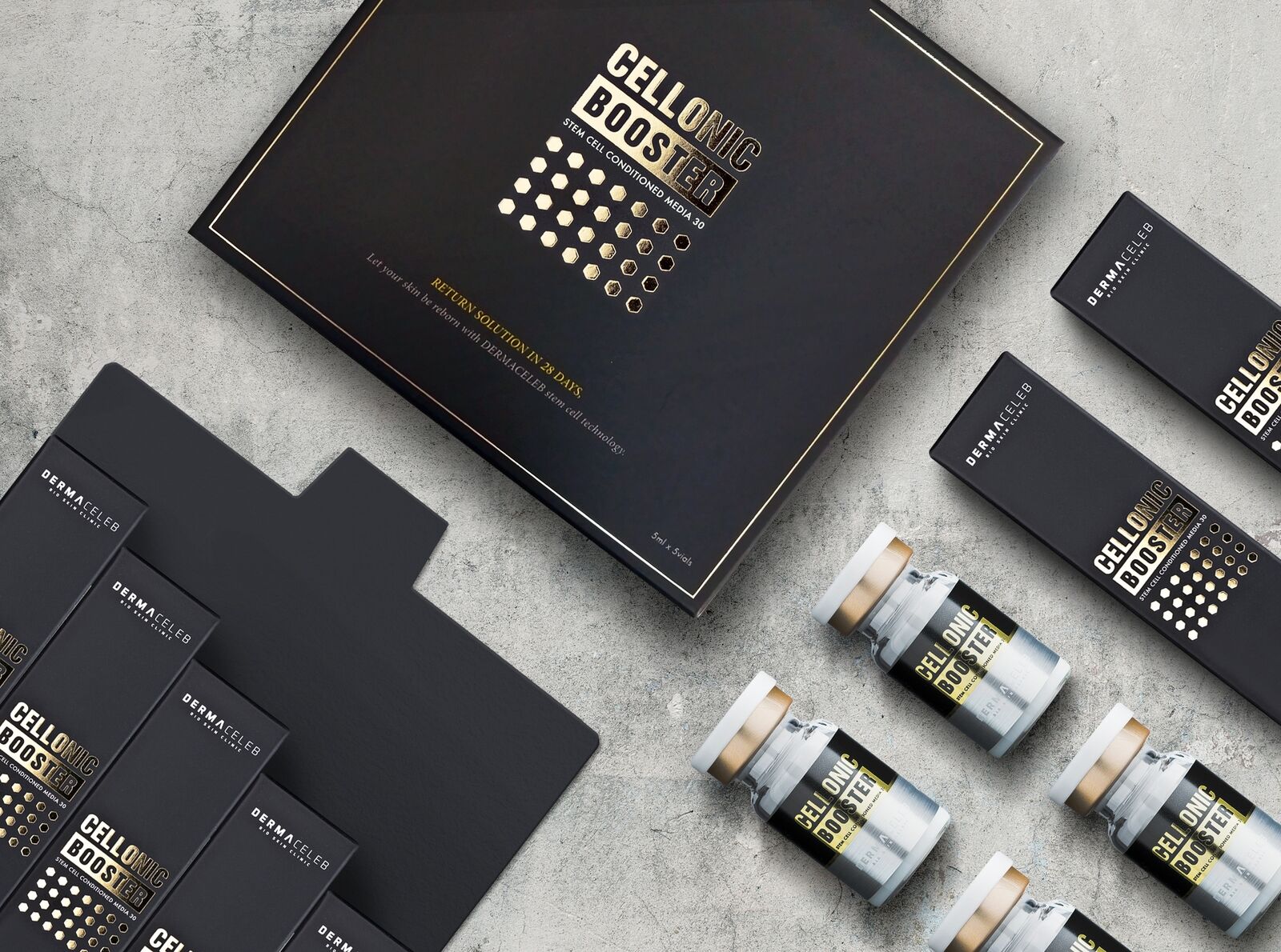 Dermaceleb Cellonic Booster 5ml - Serum phục hồi tăng sinh collagen