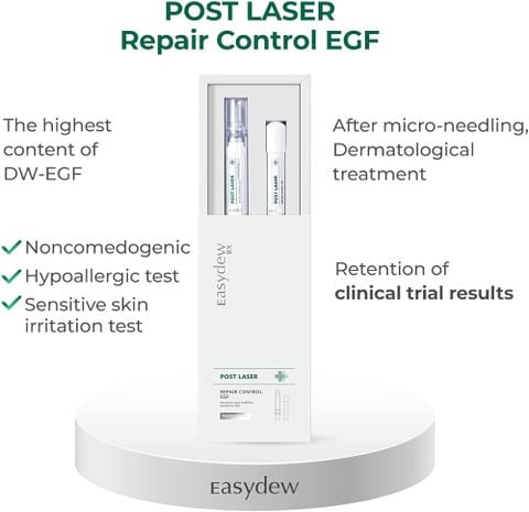 Easydew Rx Post Laser Repair Control EGF 10ml x 2 ống - Tinh chất EGF phục hồi da sau tổn thương