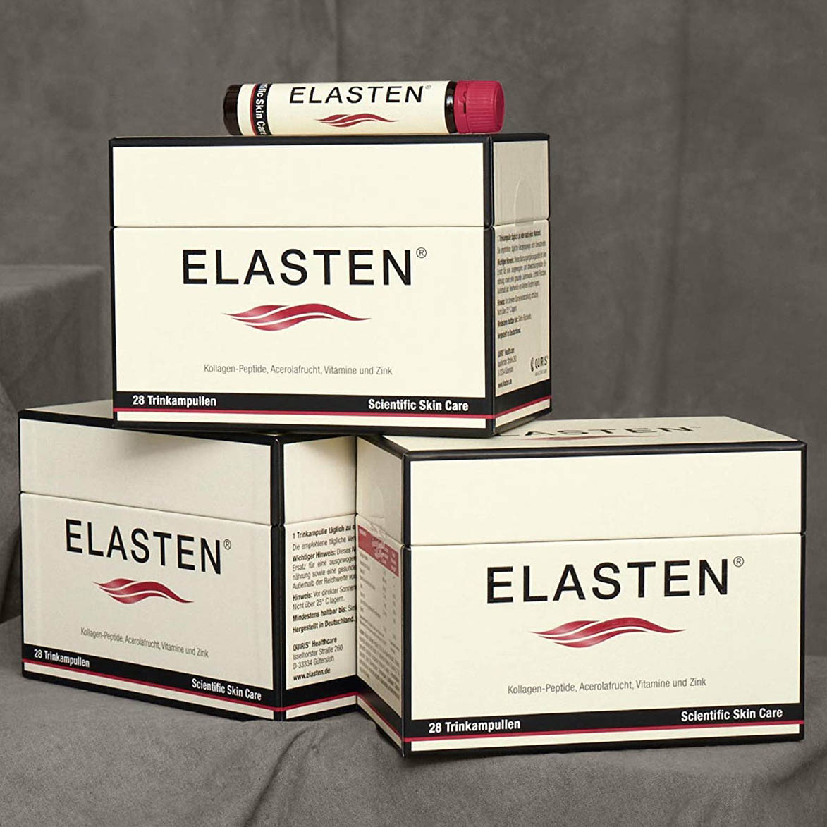 Elasten Collagen Giúp Da Căng Mịn, Chống Lão Hóa, Tóc Chắc Khỏe - Collagen Số 1 Tại Đức 28 ống x 25ml
