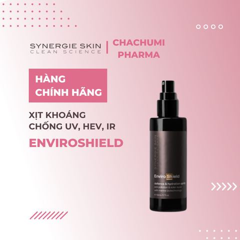 Synergie Skin EnvIroshield – Xịt khoáng bảo vệ da khỏi UV, ánh sáng xanh & tia hồng ngoại 50ml