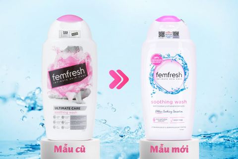 Femfresh Soothing Wash 250ml (nắp hồng) - Dung dịch vệ sinh