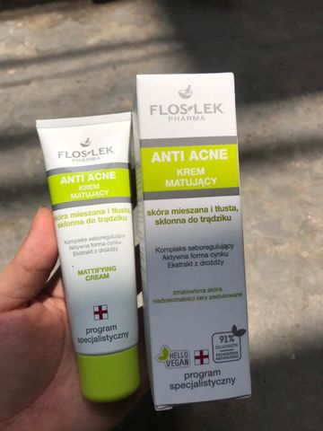 Floslek Anti Acne Mattifying Cream - Kem kiểm soát dầu