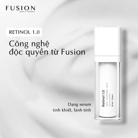 Fusion Retinol 1.0 - Kem trẻ hoá, hỗ trợ cải thiện mụn và sắc tố da 30ml