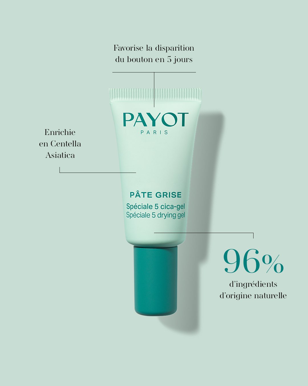 Gel chấm mụn PAYOT Pâte Grise Spécial 5 Drying Gel gom cồi ngừa thâm sẹo 15ml