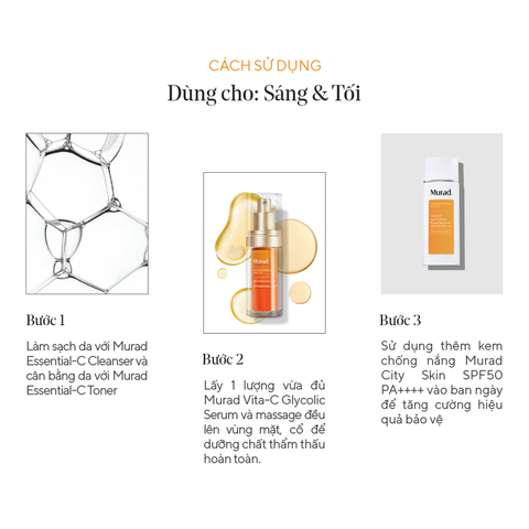 Murad Vita-C Glycolic Brightening Serum - Tinh chất sáng da
