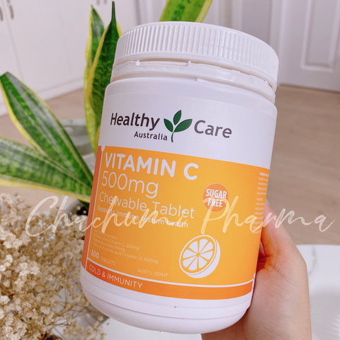 Healthy Care Vitamin C 500mg Chewable Tablet - Viên Ngậm Vitamin C