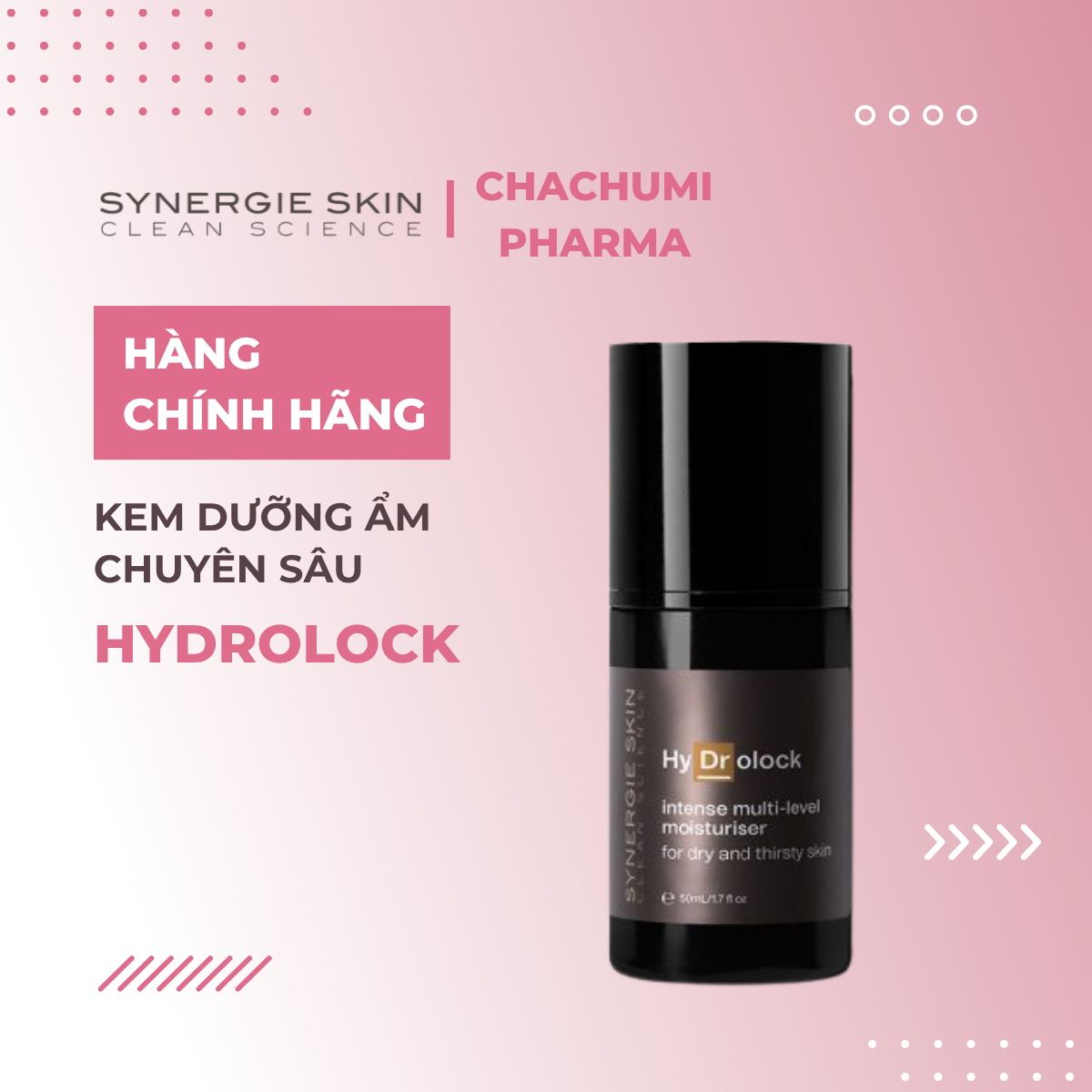 Synergie Skin HyDrolock – Kem dưỡng cấp ẩm sâu cho da khô đến rất khô