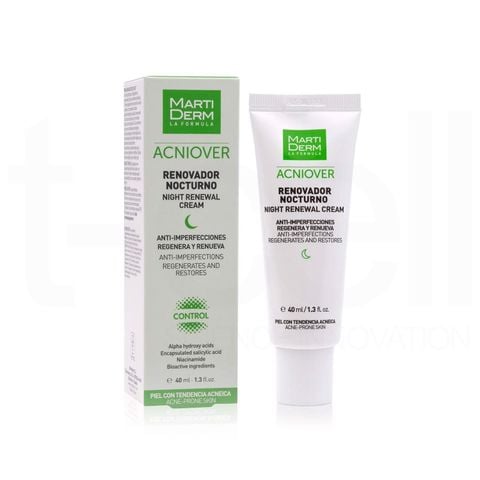 MartiDerm Acniover Night Renewal Cream - Kem Dưỡng Tái Tạo Ban Đêm Cho Da Dầu Mụn (40ml)