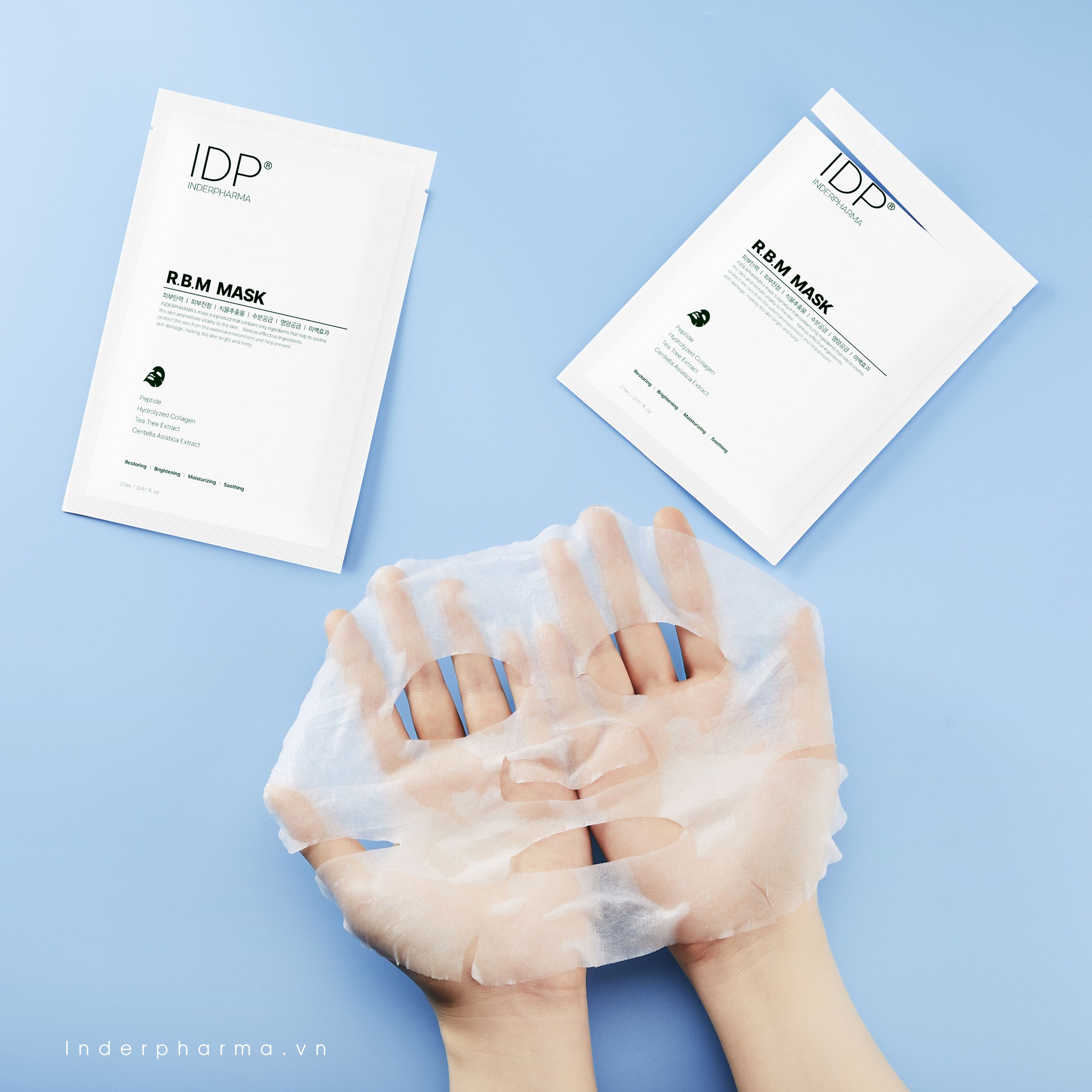 IDP Inderpharma R.B.M Mask - Mặt Nạ Phục Hồi Sáng Da