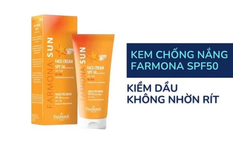 Farmona Sun Face Cream SPF50 Oil Free - Kem Chống Nắng Cho Dầu Mụn 50ml