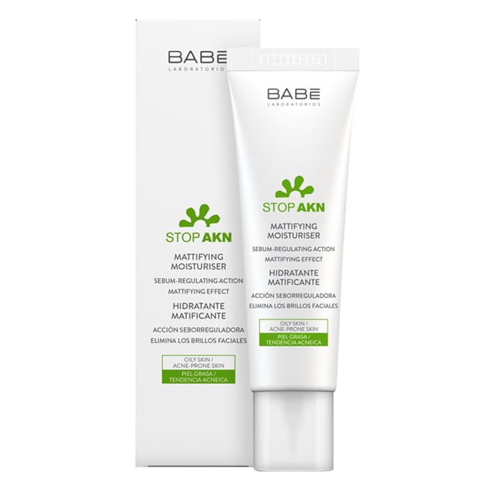 Kem Dưỡng BABE Stop AKN Mattifying & Repairing Moisturiser Cho Da Dầu Mụn 50ml