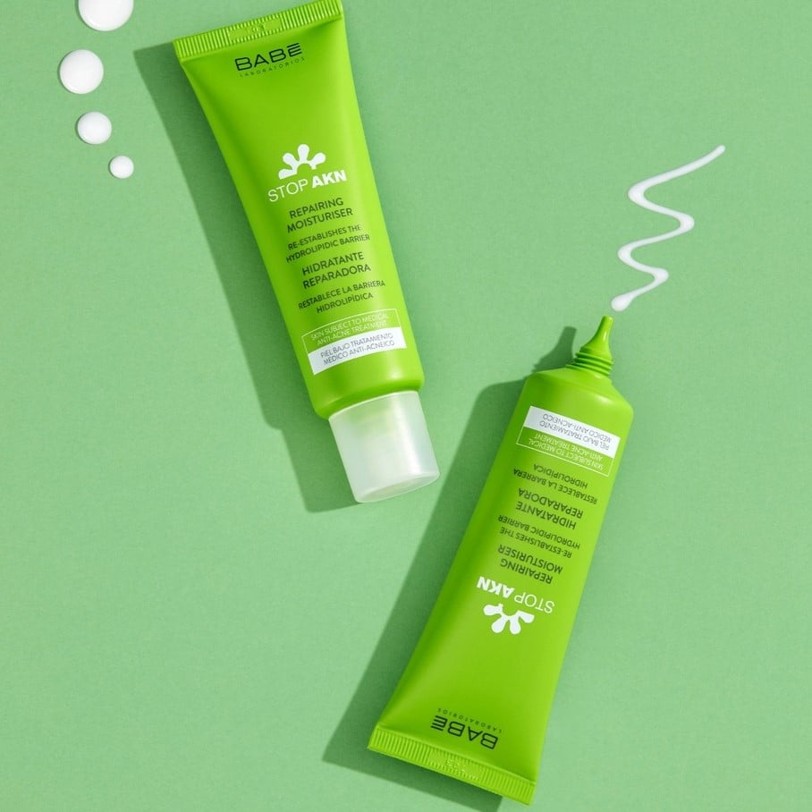 Kem Dưỡng BABE Stop AKN Mattifying & Repairing Moisturiser Cho Da Dầu Mụn 50ml