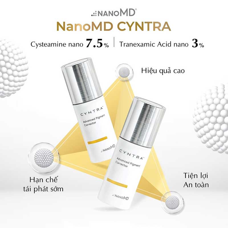 [Mẫu mới] NanoMD Cyntra Advanced Pigment Corrector - Kem Làm Sáng Da, Hỗ Trợ Mờ Nám