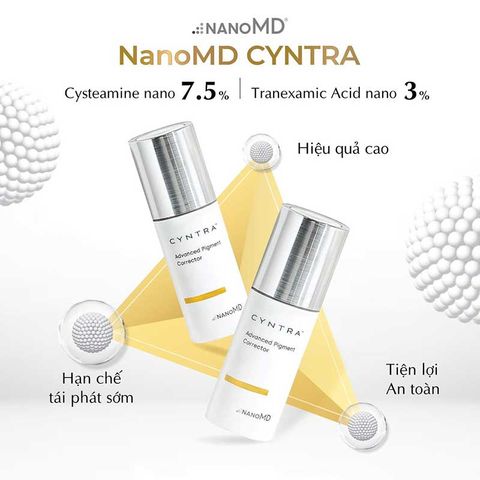 [Mẫu mới] NanoMD Cyntra Advanced Pigment Corrector - Kem Làm Sáng Da, Hỗ Trợ Mờ Nám