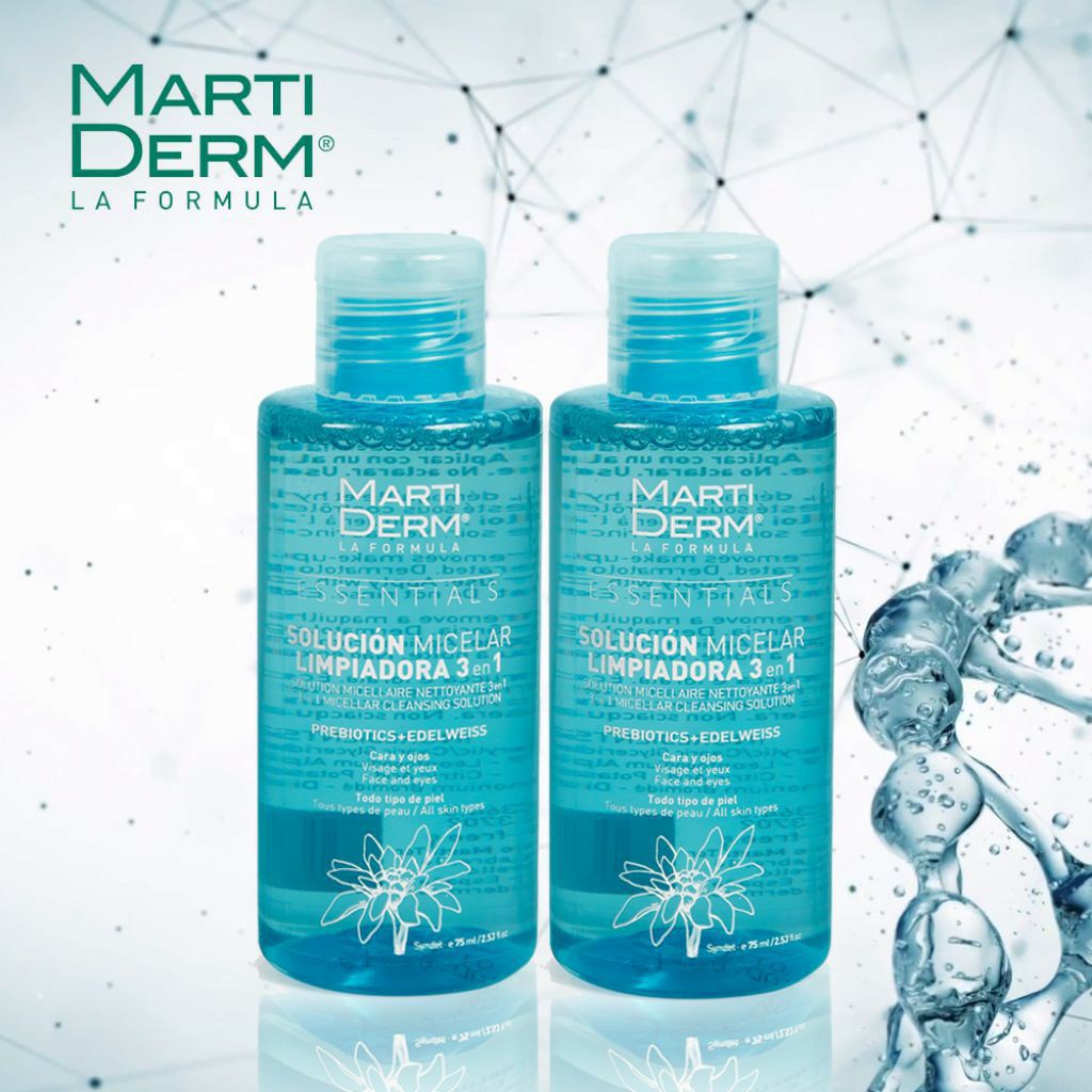 Martiderm Essentials Micellar Cleansing Solution 3 In 1 (75ml và 300ml)