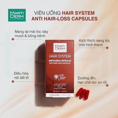 Martiderm Hair System Anti Hair-Loss - Dưỡng tóc giảm gãy rụng