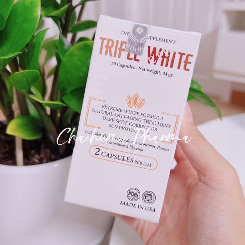 Triple White - Viên Uống Trắng Da Và Chống Nắng 50 viên