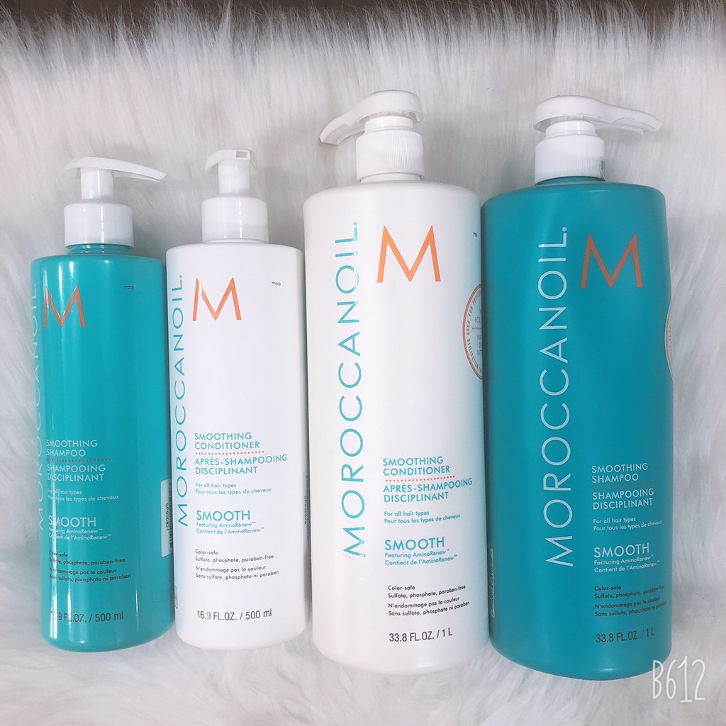 Moroccanoil Smooth - Cặp gội xả suôn mượt