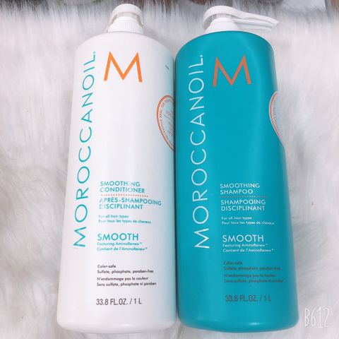 Moroccanoil Smooth - Cặp gội xả suôn mượt