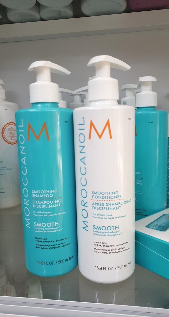 Moroccanoil Smooth - Cặp gội xả suôn mượt