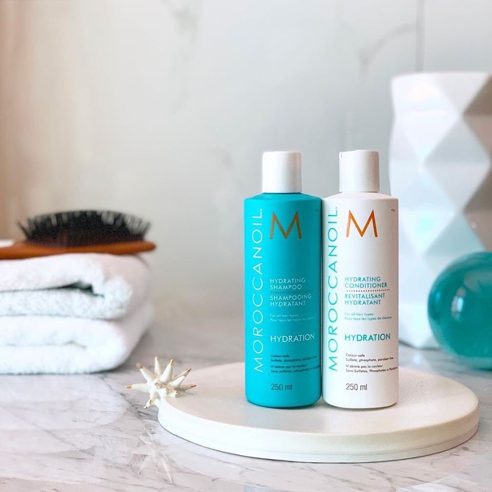 Moroccanoil Hydrating, Volume - Bộ Dầu Gội & Xả Chính Hãng 250ml