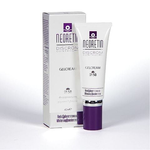 Neoretin Discrom Control Gel Cream SPF 50 – Kem chống nắng da lão hóa
