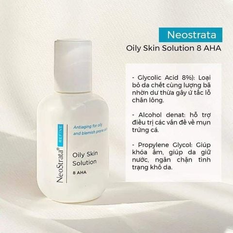 NeoStrata Clarify Oily Skin Solution AHA 8% - Toner làm sạch sâu và se khít lỗ chân lông