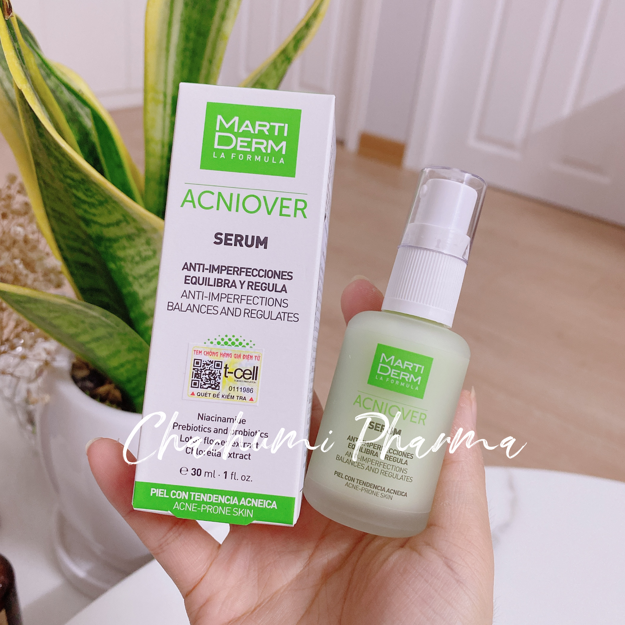 MartiDerm Acniover Serum - Serum giảm mụn & kiểm soát nhờn (30ml)