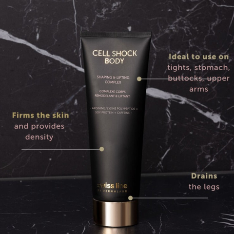 Swissline Cell Shock Body Shaping & Lifting Complex - Kem dưỡng thể Collagen tan mỡ, nâng cơ & kiến tạo đường cong hoàn mỹ